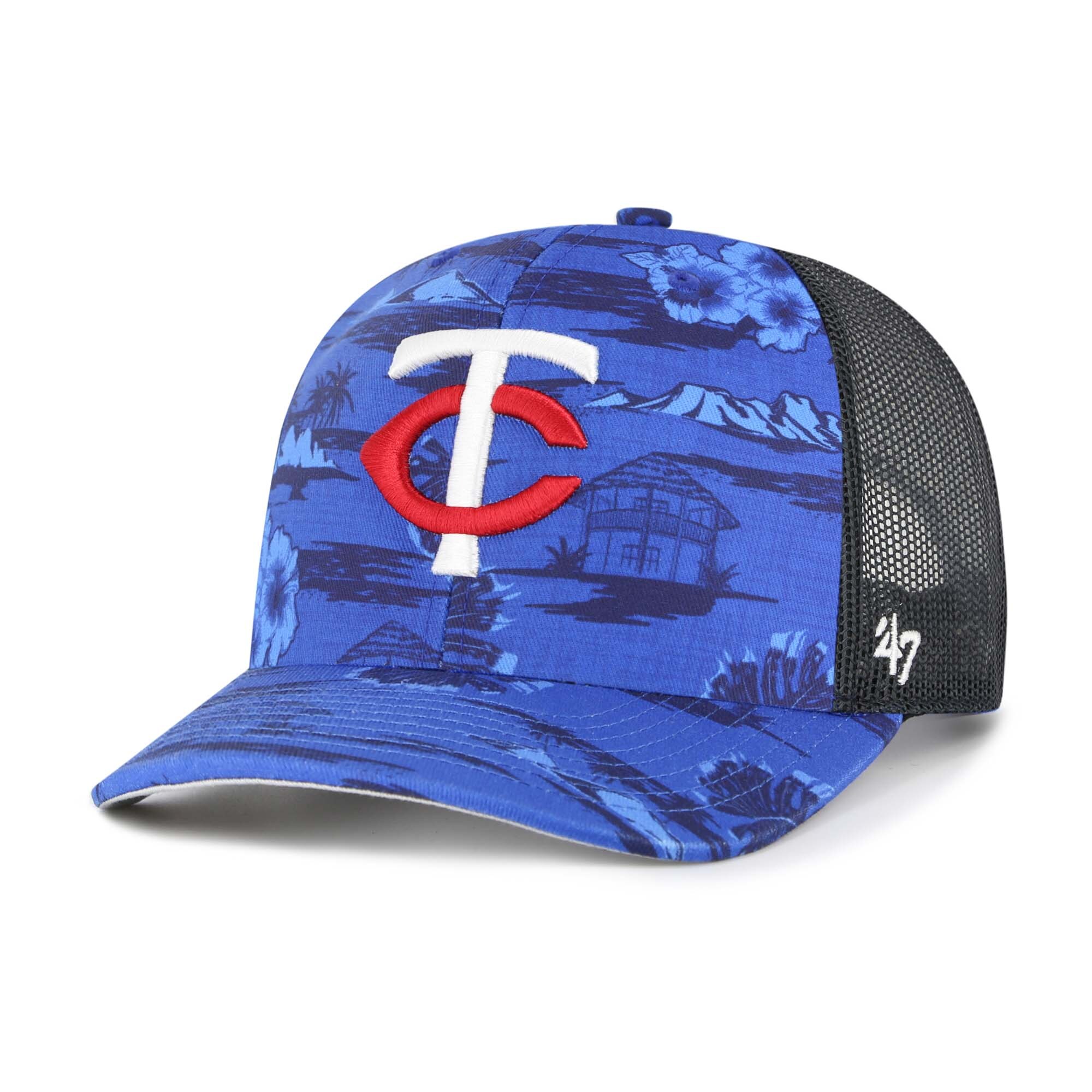 Minnesota Twins Pro Shop - men8217s minnesota twins 821747 blue fiji trucker adjustable hat Collection | Twins Fan Essentials