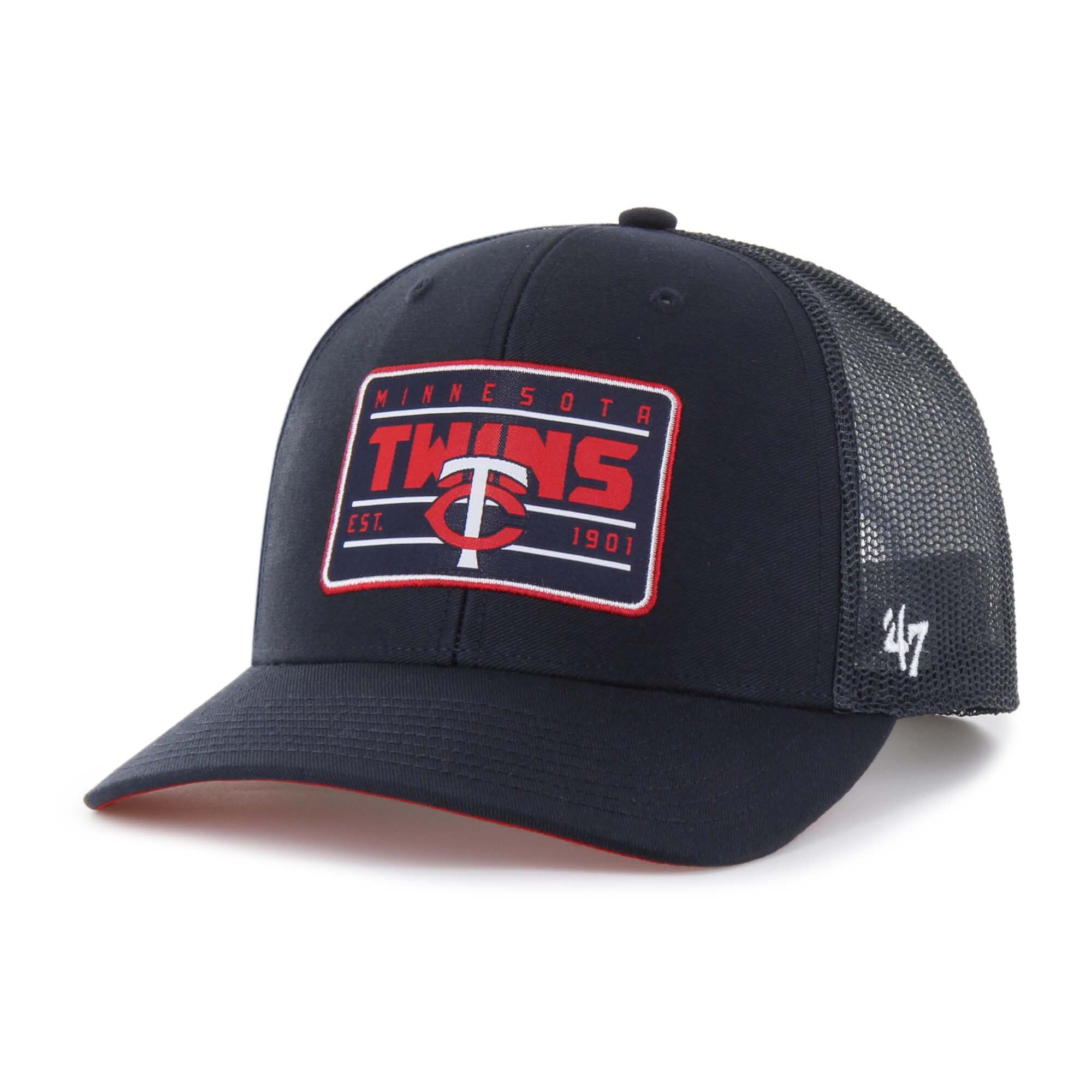 Minnesota Twins Pro Shop - Minnesota Twins Pro Shop – men8217s minnesota twins 821747 navy hardline trucker adjustable hat Collection | Twins Fan Essentials Collection | Twins Fan Essentials