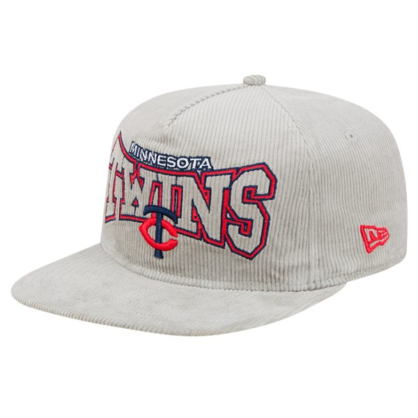 Minnesota Twins Pro Shop - Minnesota Twins Pro Shop – men8217s minnesota twins new era gray corduroy golfer snapback hat Collection | Twins Fan Essentials Collection | Twins Fan Essentials